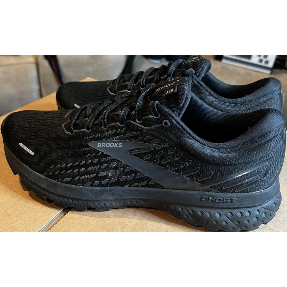 Brooks Ghost 13 Women's Size 10B Triple Black Athletic Running Shoes Sneakers - Picture 9 of 14